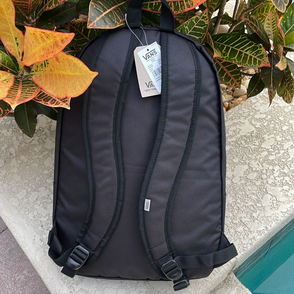 VANS Ranged 2 Backpack Black Women Men’s Casual School Student NWT - Picture 13 of 16